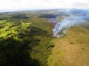 The Puna lava flow. [Courtesy of Hawaii Civil Defense]